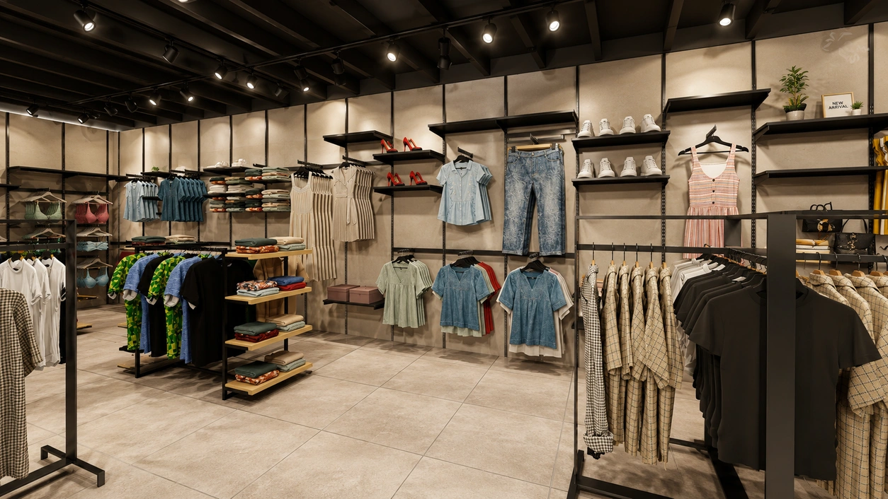 Bahrain Clothing Store retail interior by Decor Indoors